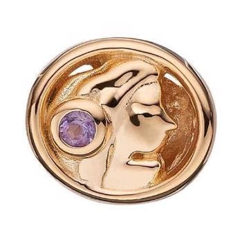 Christina Forgyldt sølv Jomfruen Jomfruen med lilla Amethyst, model 623-G61 køb det billigst hos Guldsmykket.dk her